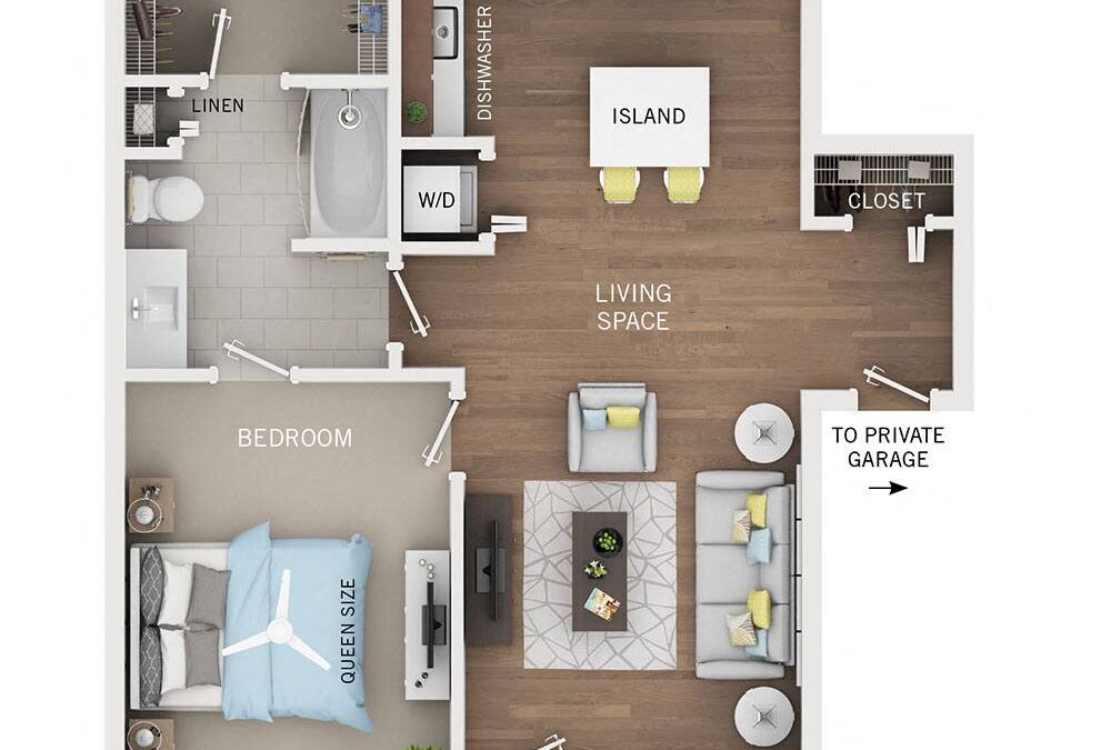 A3 1 Bedroom Apartment