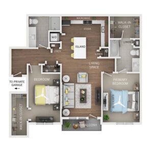 2 bedroom apartment for rent